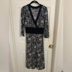 Black and white dress